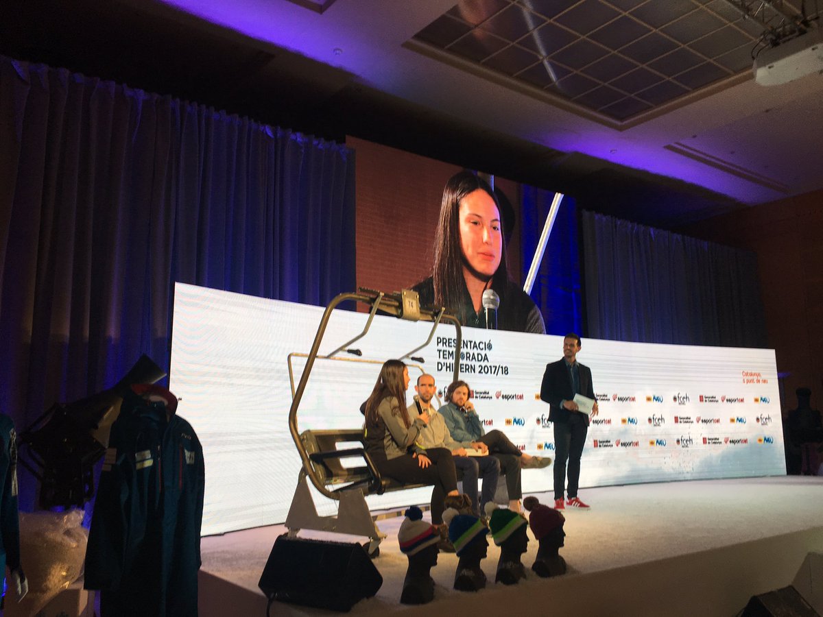 La @merihidalgo_ i la <a href="/JuliaBargallo/">Júlia Bargalló</a> mostren la seva ambició per estar als Jocs Olímpics d'Hivern de Pyeongchang #fceh #olimpicscat2018