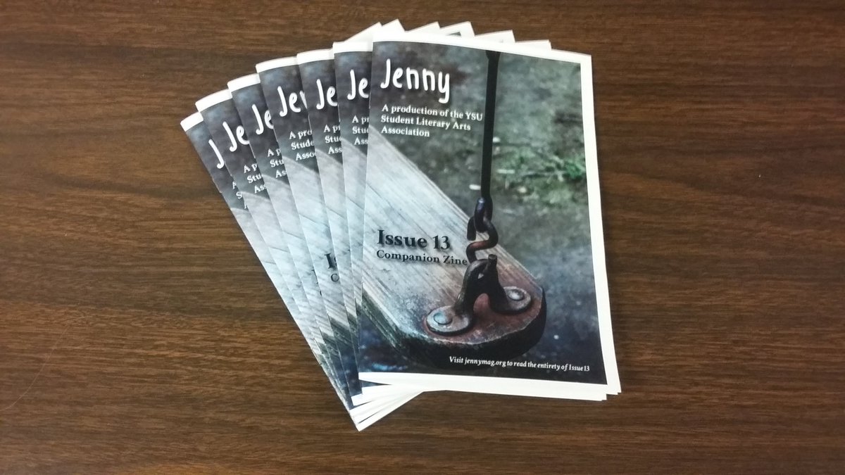 Fresh from printing: #Jenny13 Companion Zines! You can get one early at #YSU, or get one at the premiere tomorrow! bit.ly/2yUbrTt