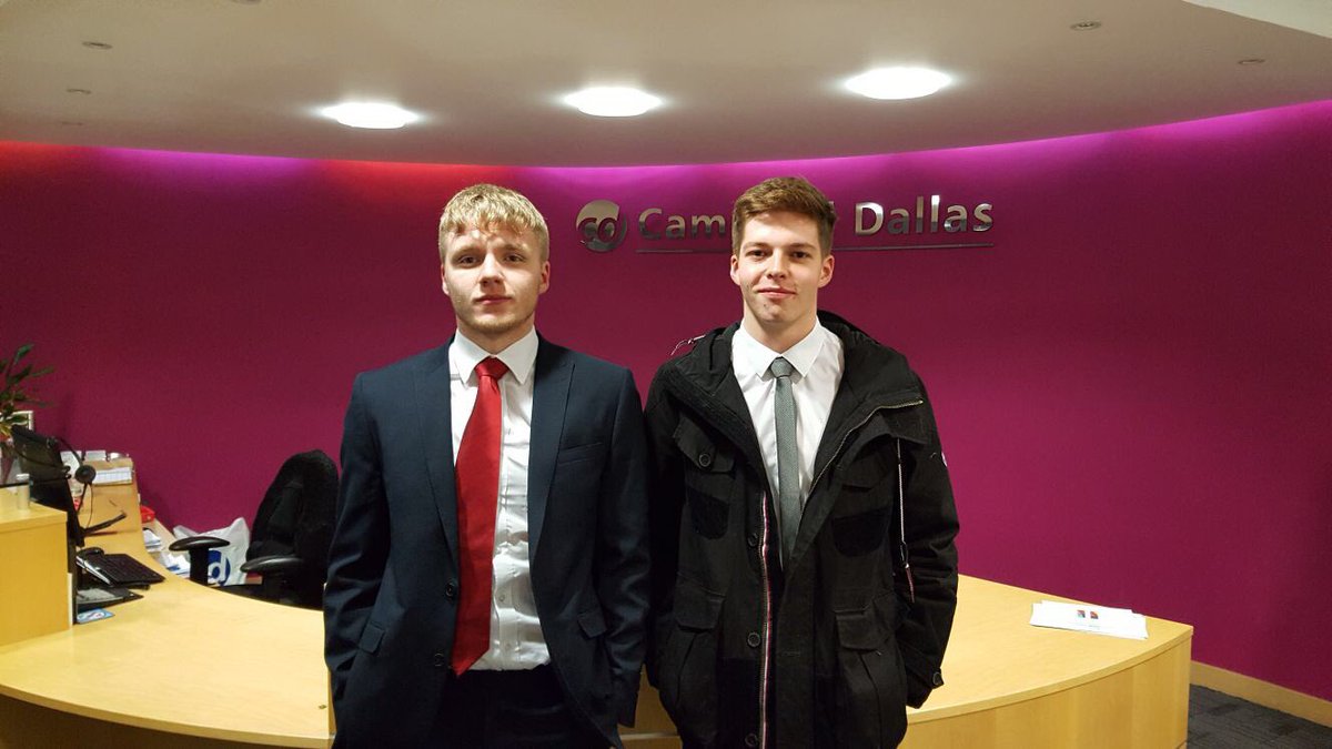 SHS_BusEd's tweet photo. Thanks to @CampbellDallas for a great night.  Shaun and David heard about their school leavers programme. #dyw @SHS_Futures https://t.co/2DgPfB7Lld