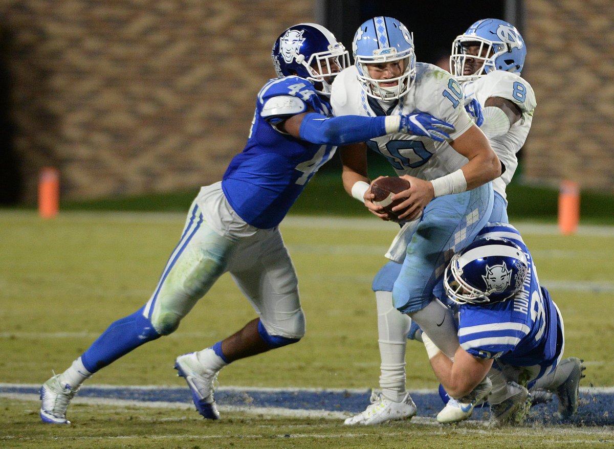 accnow's tweet photo. Ben Humphreys, #Duke starting linebacker, is hurt, won't play against Georgia Tech.
https://t.co/ywV3U8qGw0
#DukevsGaTech https://t.co/w3LzKpS8or