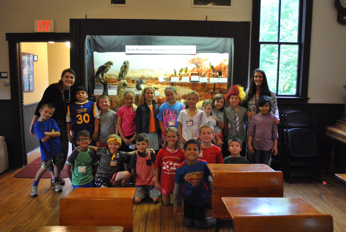 CMU_Museum's tweet photo. On Oct. 4th and 5th, 80 second grade students from Ganiard Elementary joined the museum for the Schoolhouse program! Thank you Mount Pleasant Area Community Foundation for providing free busing for student groups! https://t.co/0Sgv5MPgeY