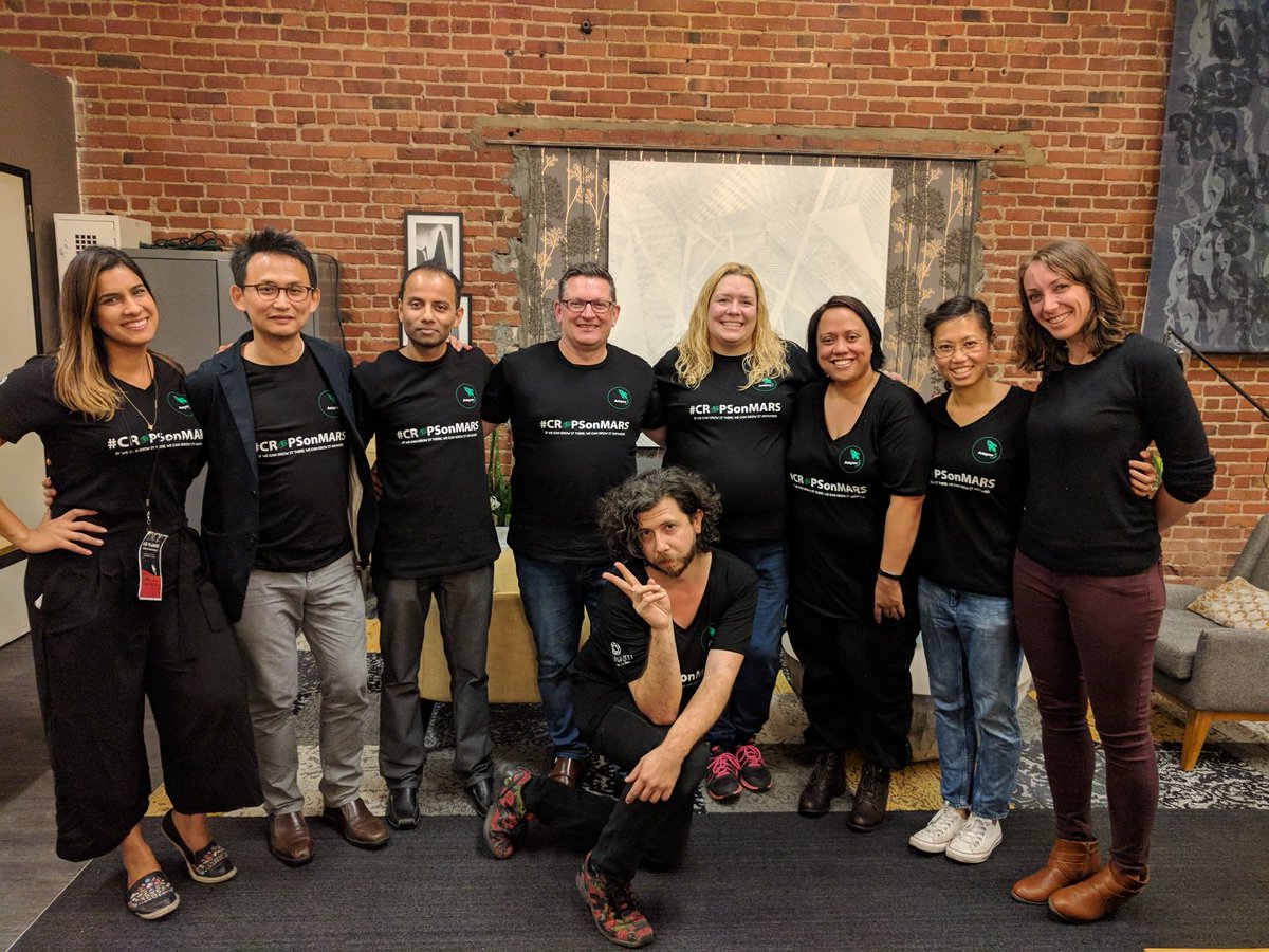 autogrow's tweet photo. Ahhh the memories. Post #CropsOnMars #Hackathon with the tired but jubilant @autogrow and @SVForum teams. #agtech and #innovation at its best. Bring on the next one! https://t.co/Agrxm6qBHJ