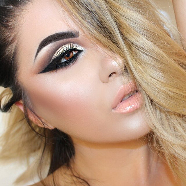 SigmaBeauty's tweet photo. Love this glowing skin and fierce eyeliner by @glam_by_mk using our #ChromaGlow Shimmer + Highlight Palette &amp; Legend Line Ace liquid liner. https://t.co/qulBCdZHab https://t.co/OqmGBjsSVd