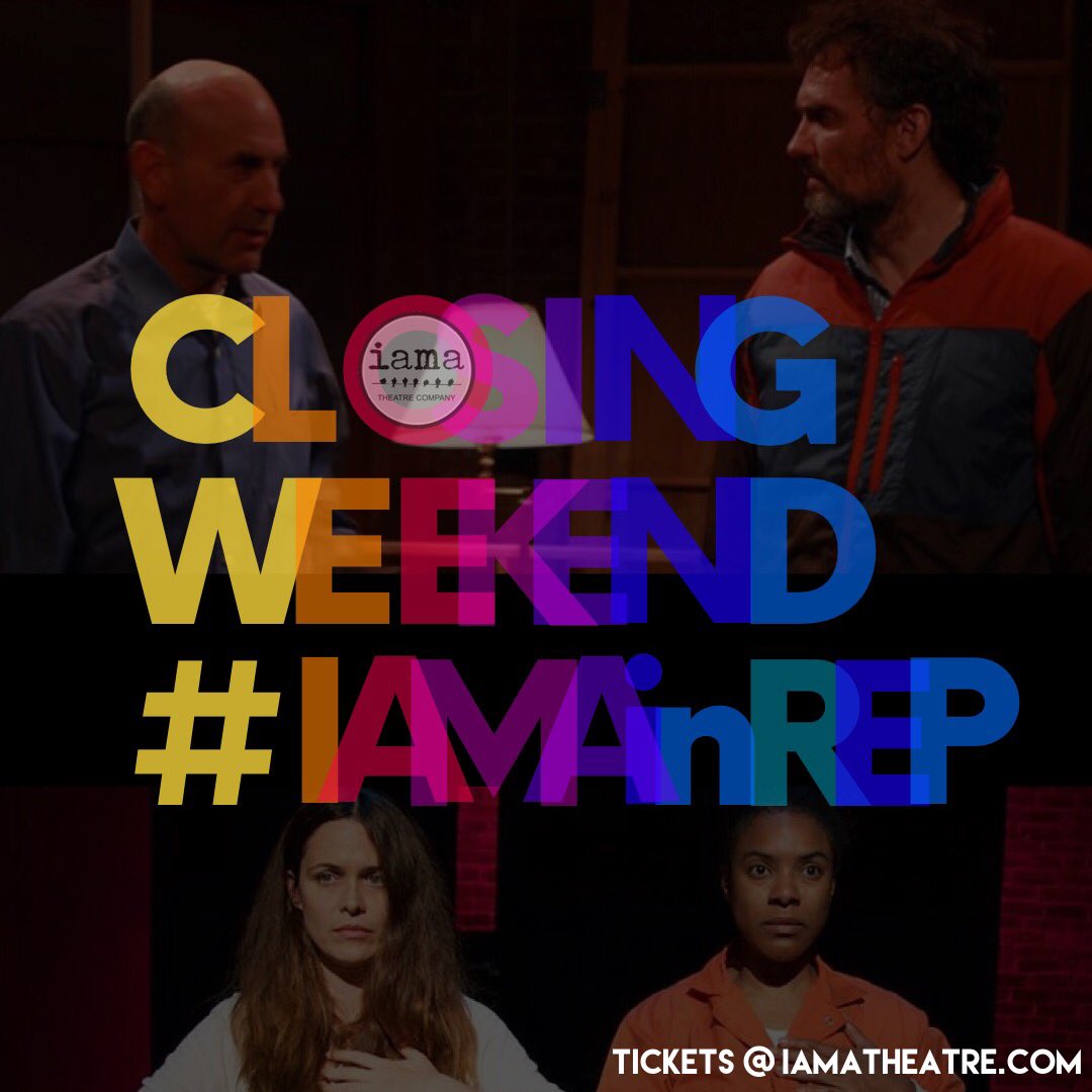 Closing weekend is upon us. What a ride. A few tix are still avail. IAMAtheatre.com #IAMAinREP #SinnersIAMA #RedlineIAMA #IAMA10