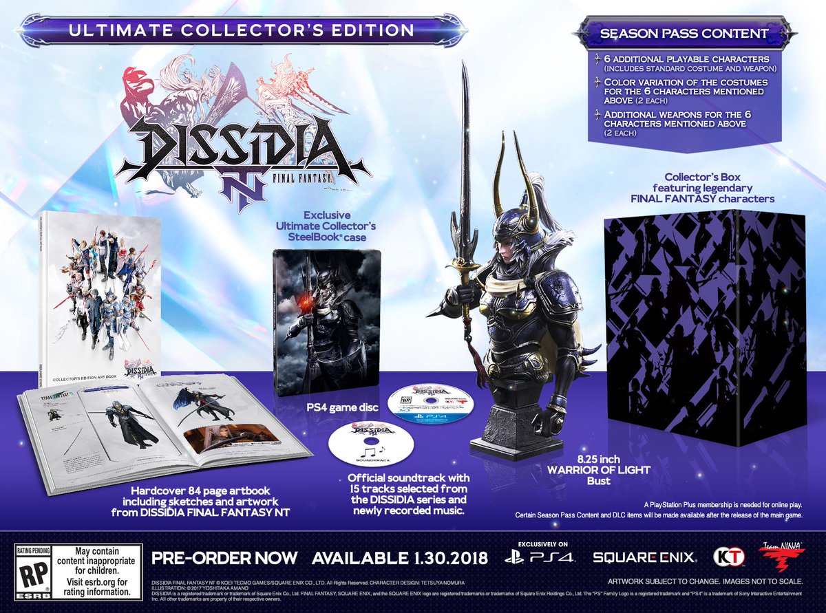 gamestop's tweet photo. Become a Warrior of Light with the Dissidia: Final Fantasy NT Ultimate Collector's Edition https://t.co/b4Mq4Lnl4R https://t.co/ihnwDUPPn5