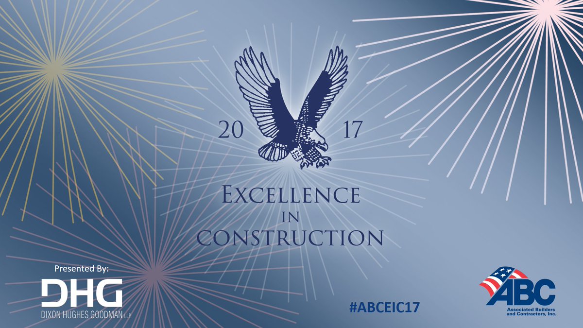 Recognizing Excellence in Construction tonight.  Thank-you @DHGLLP for your continued support!

#ABCEIC17