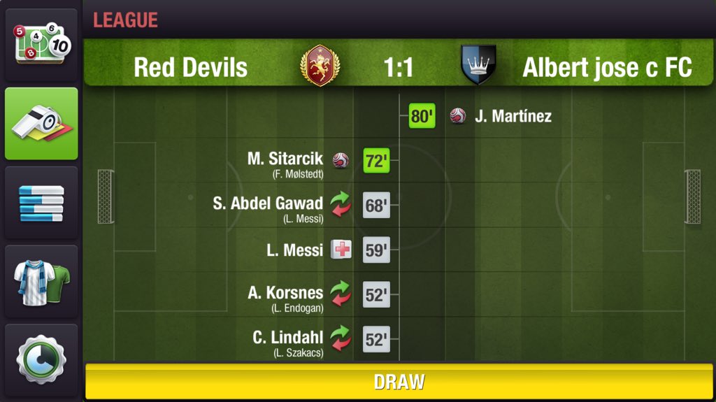 RedDevilsFC2's tweet photo. It’s #FT in #League Round 3 match vs Albert Jose C FC. 
Two points dropped by #RedArmy as we drew 1:1 with a relatively weaker opponent. https://t.co/AVgeAI0PI5