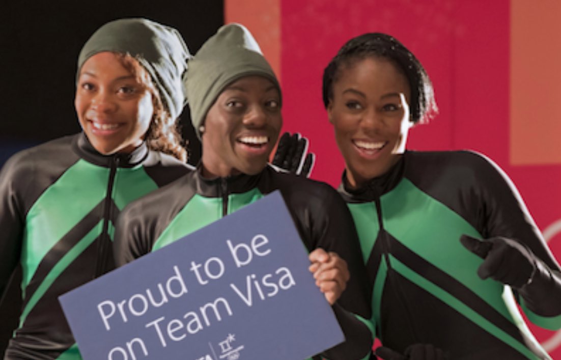 darrenrovell's tweet image. Nigerian Women Bobsled Team has qualified for 2018 Winter Olympics, first bobsled team ever to qualify from the African continent. Already sponsored by Under Armour &amp;amp; VISA.