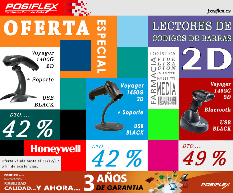 PosiflexTPV's tweet photo. No se pierda esta increíble promoción de en scanners de @Honeywell_AIDC, , tecnología 2D a precios de 1D. Por tiempo limitado!!!!! https://t.co/tRwsKwbJ7j