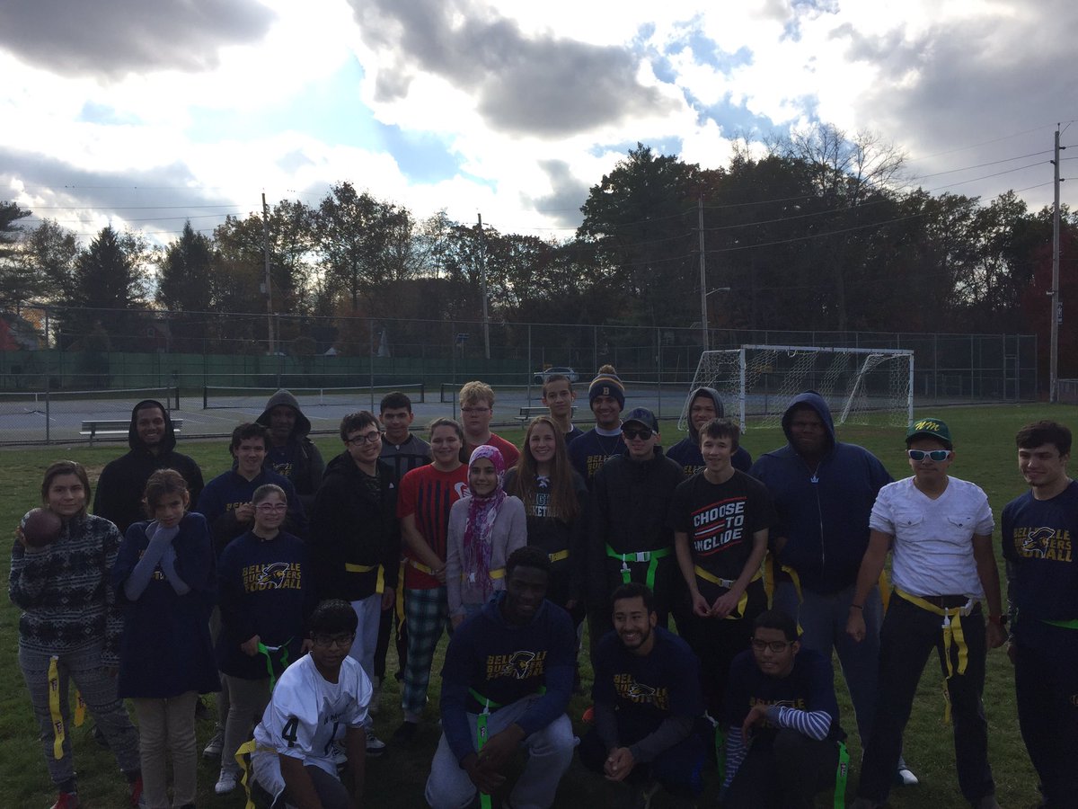 Mr_Groff's tweet photo. Great day with Belleville HS yesterday and both our #ProjectUnified teams getting together. #NMHS #SpecialOlympics https://t.co/syZI26RZST