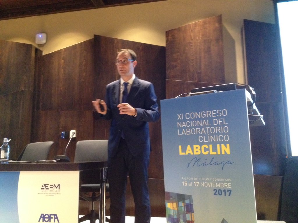 SantiagoPM50's tweet photo. #Labclin2017
KPI y laboratorio
El concepto y el proyecto AEBM-ML de benchmarking
Modera Enrique Prada https://t.co/PYmWwfcd8h