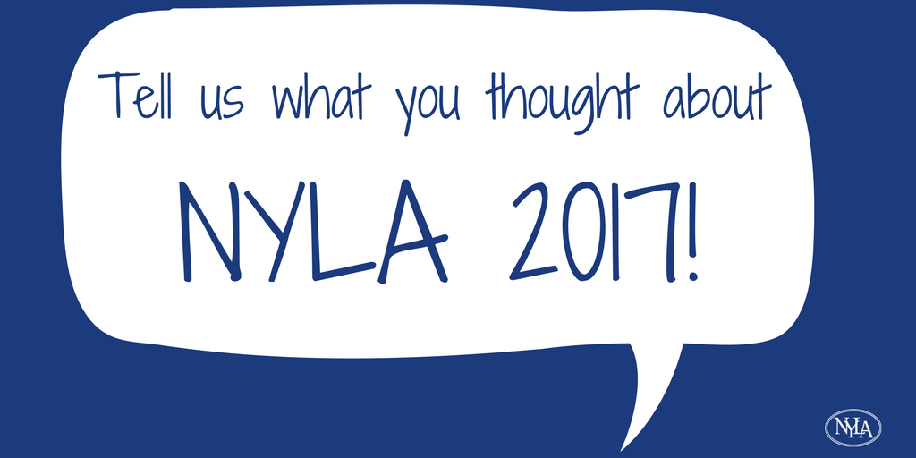 NYLA_1890's tweet photo. Did you attend #NYLA2017? Tell us what you thought! https://t.co/SyqlqTQffa https://t.co/UHTaXv3xdY