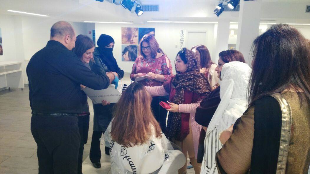 FramesiItaly's tweet photo. Over 6.000 km separate Pakistan from Italy, but the #passion for #hairstyling has cancelled every distance and brought @FramesiPK top experts to our academy where they've spent, led Framesi Master technician Romano Peli, three days of #training and updating. https://t.co/E7xCF2R94G