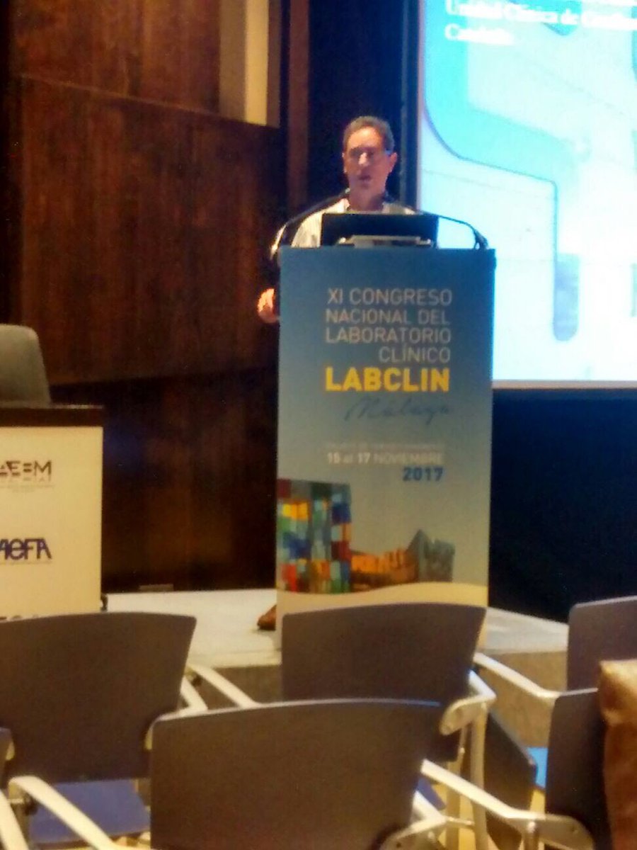 beneitez_david's tweet photo. Gracias a todos los asistentes del Simposium6 “Retos del laboratorio en el diagnóstico de hemoglobinopatías” #LABCLIN2017. Sala muy llena 👏🏻👏🏻. Gracias al resto ponentes: Dori blanco y Cristian Morales @XtianMI9 https://t.co/vRt6zJOfUP