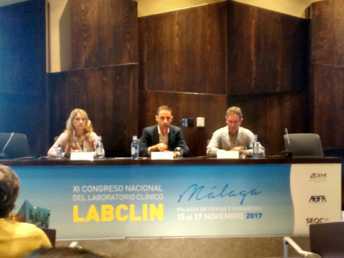 beneitez_david's tweet photo. Gracias a todos los asistentes del Simposium6 “Retos del laboratorio en el diagnóstico de hemoglobinopatías” #LABCLIN2017. Sala muy llena 👏🏻👏🏻. Gracias al resto ponentes: Dori blanco y Cristian Morales @XtianMI9 https://t.co/vRt6zJOfUP