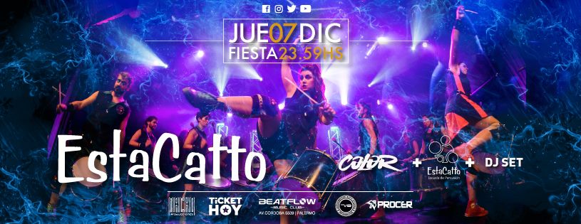 Cerramos el año con alta trasnoche! >>> JUEVES 7 de Diciembre (Pre-feriado) | Medianoche >>> Estacatto * Fiesta de fin de año! Chau 2017! ¡PREPARATE! — en <a href="/beatflowbsas/">Beatflow</a> <a href="/FueraDeFocoOK/">Fuera De Foco</a> <a href="/nachoprod/">Nacho Producciones</a>