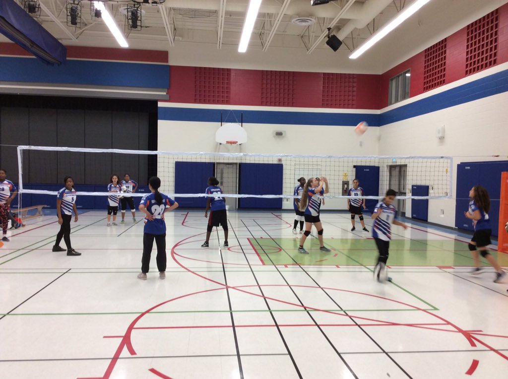 SpartanPhysEd's tweet photo. @SpringbrookPS Snr Girls volleyball team warming up 4 their exhibition match against @VianneyDPCDSB. @hpe4pdsb #SpartanPride #CommunityRelationships #BumpSetSpike🏐 https://t.co/QrixUTlipK