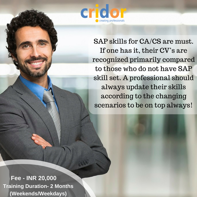 Cridor_Delhi's tweet photo. SAP skills for CA/CS are a must. If one has it, their CV’s are recognized primarily compared to those who do not have SAP skill set. A professional should always update their skills according to the changing scenarios to be on top always!

#SAP
#CAinter
#CAIPCC
#CAfinal 
#Cridor https://t.co/3Mnvpd9siF