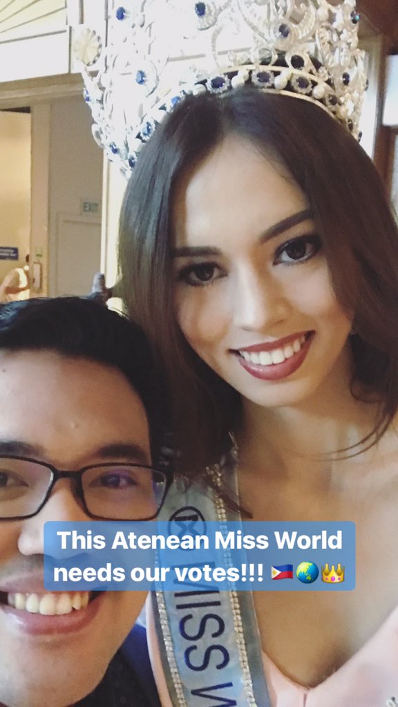 pancittkenton's tweet photo. Laura's head-to-head challenge is out!! Watch: https://t.co/d6svc7Y1a3. This also means it is TIME TO VOTE! Go to https://t.co/ujoc2kWuV4 > search PHILIPPINES > cast your VOTE! Help secure @IAmLauraLehmann in the top 40! #MW2017 #OneBigFightForTheWorld ππ΅π#LauraForTheWorld π https://t.co/h11Gg3mijo