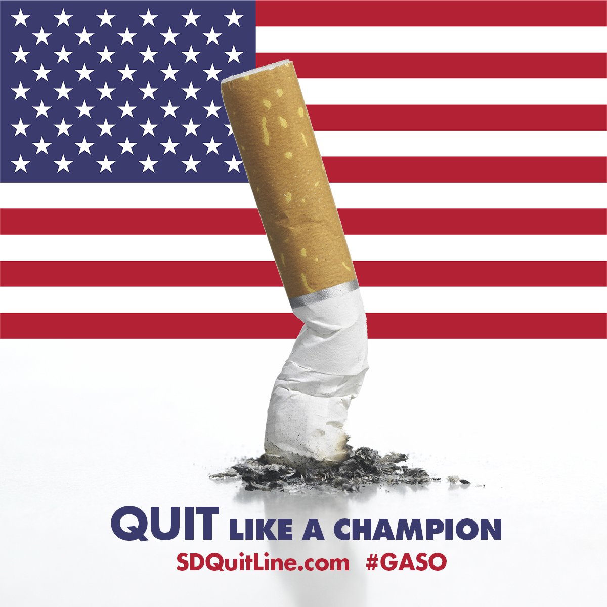 SDQuitLine's tweet image. Today is the #GreatAmericanSmokeout! Take a day off from smoking, set it as your quit date, and feel the benefits of quitting. You’re gonna feel better. Call us at 1-866-SD-QUITS or request a call at SDQuitLine.com/enroll #GASO #SDQuitLine #SDQuits
