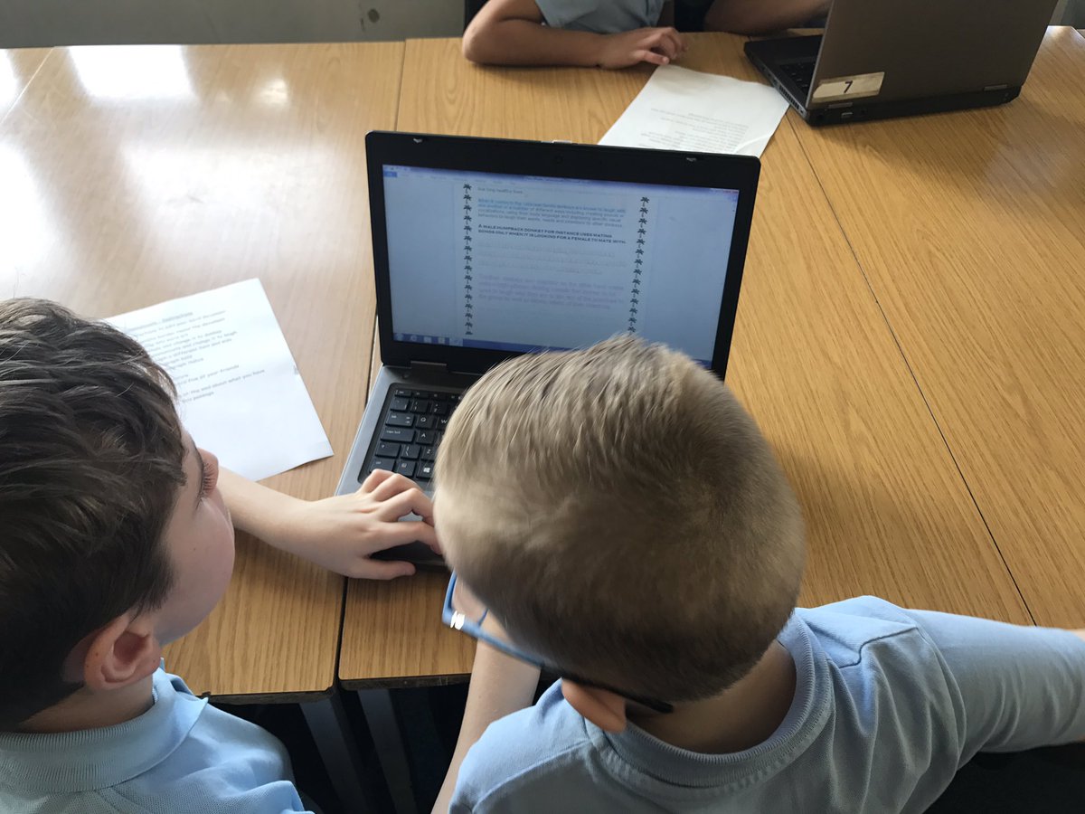 OLRprimary's tweet photo. P5b using their Microsoft word skills to change a document! #findandreplace #borders #font #justifytext #ict https://t.co/1lTVSV7nQm