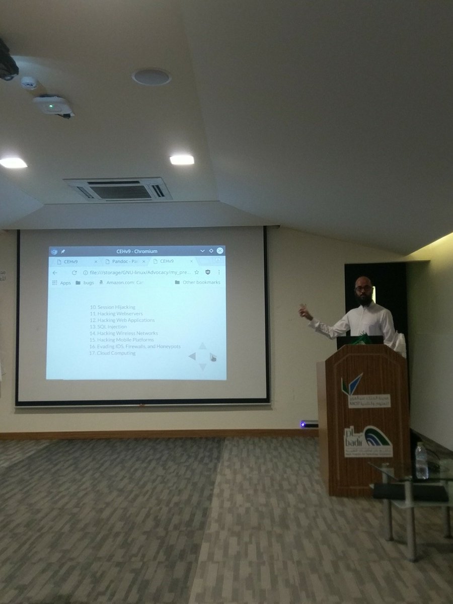 #RLUGroup  
منذر طه يبدا محاضرة 
نظرة عامة وتطبيقات عملية لشهادة أمن المعلومات    CEH#