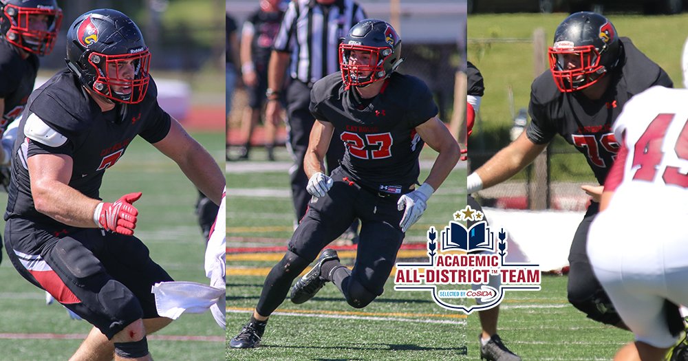 CatholicU_Cards's tweet photo. .@CatholicU_FB's Davenport, Kern & Vidal All Make @CoSIDAnews Academic All-District Team For 2nd-Straight Season! @CatholicUniv @NEWMACsports #CUAcards #D3fb
https://t.co/vauFFzd0pG https://t.co/QwLvAXR4fS