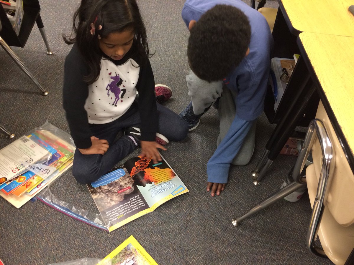 CarrieHower's tweet photo. Deep into discussion with our nonfiction text. We love to study each page! https://t.co/HYUZN8JlpI
