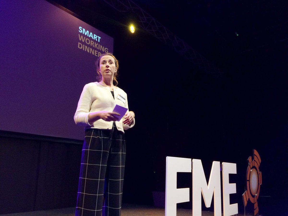 Bij het FME Smart Working dinner spreekt Marieke Blom van ING: 'de komende jaren zullen we snakken naar robots. Grijp die kans!'
