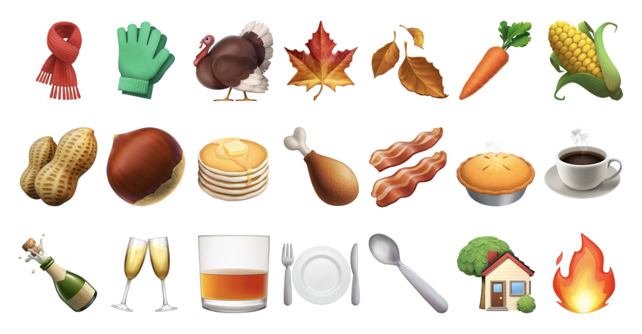Emojipedia On Twitter A List Of Thanksgiving Emojis So You Can Get On With Baking That Pie Https T Co Ixymrm8giv