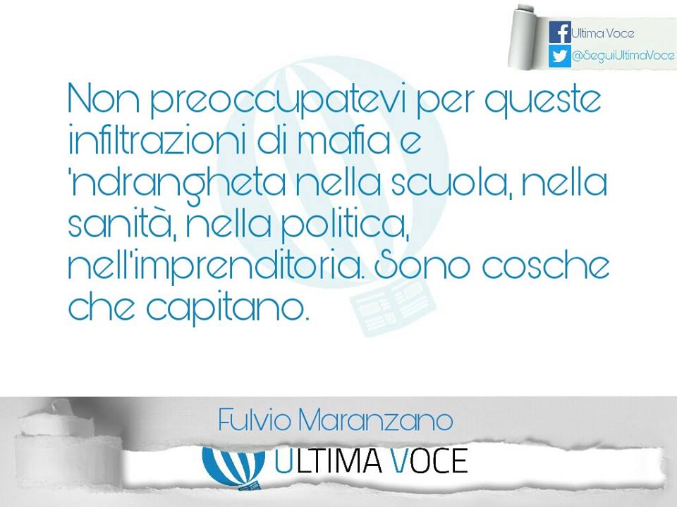 SeguiUltimaVoce's tweet photo. #Mafia #InfiltrazioniMafiose #UltimaVoce

[#FulvioMaranzano] https://t.co/GiQOpTtqXt