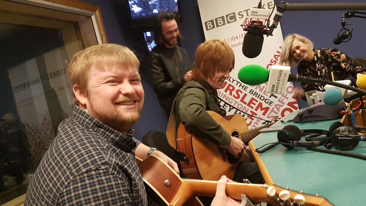 Huge thanks to <a href="/BBCRadioStoke/">BBC Stoke & Staffordshire</a> for having us live on air today in rush hour traffic! Big love to Louise Stones and the whole team x