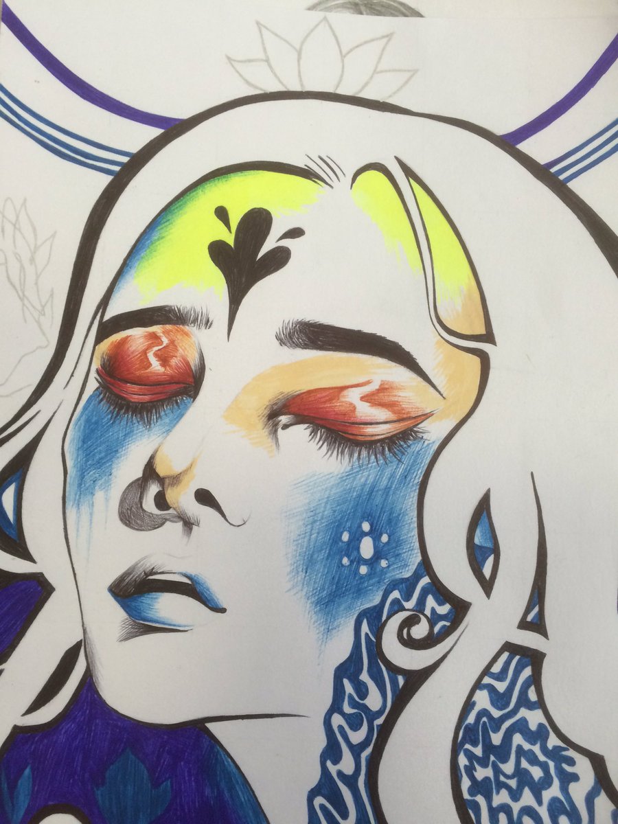 Art_TCA's tweet image. Great GCSE mock prep Maddie #art #creative @Carlton_Academy