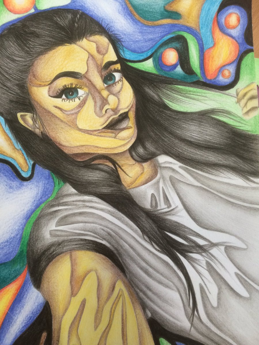 Art_TCA's tweet image. Great GCSE mock prep Maddie #art #creative @Carlton_Academy