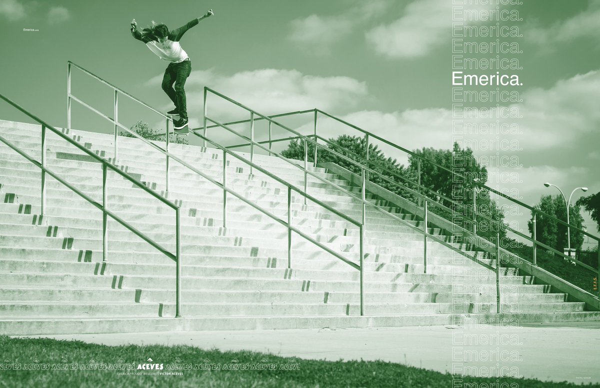 Emerica on Twitter: "First Emerica ad for Victor Aceves up in the newest  issue of @ThrasherMag straight out of #YoungEmericans. #MadeInEmerica  https://t.co/I55BLIwjJc" / Twitter