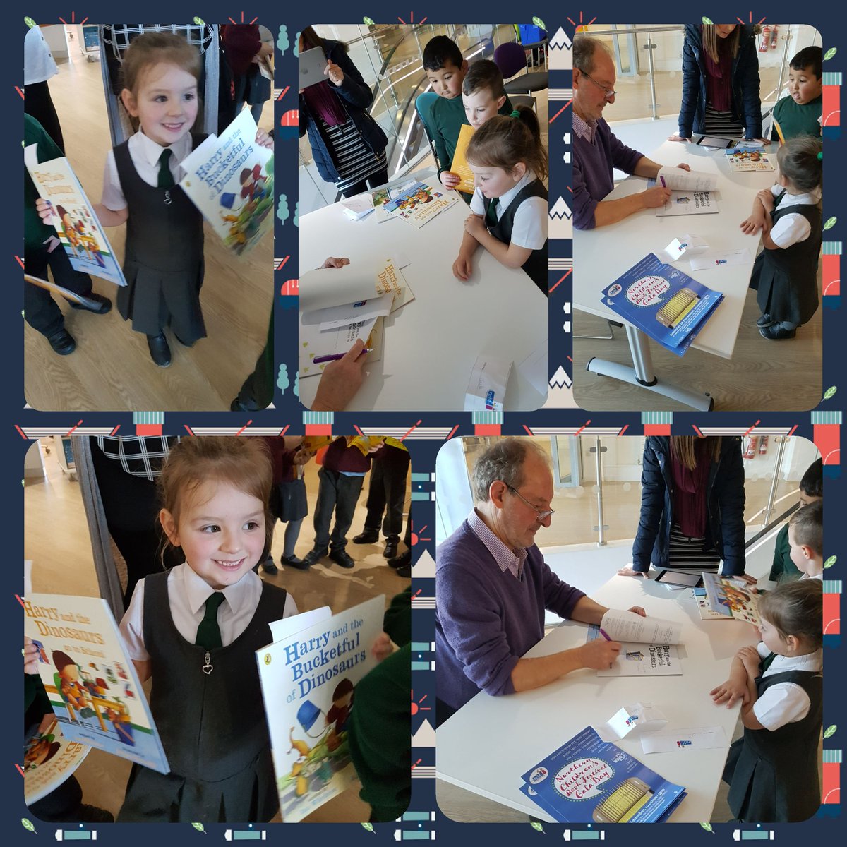 nikkiedgar28's tweet image. @stcuthbertsns Mollybeth meeting @ianwhybrow at wallsend Library today @NorthTyneLibs #dadsreadtoo #dinorawr #readingiscaring