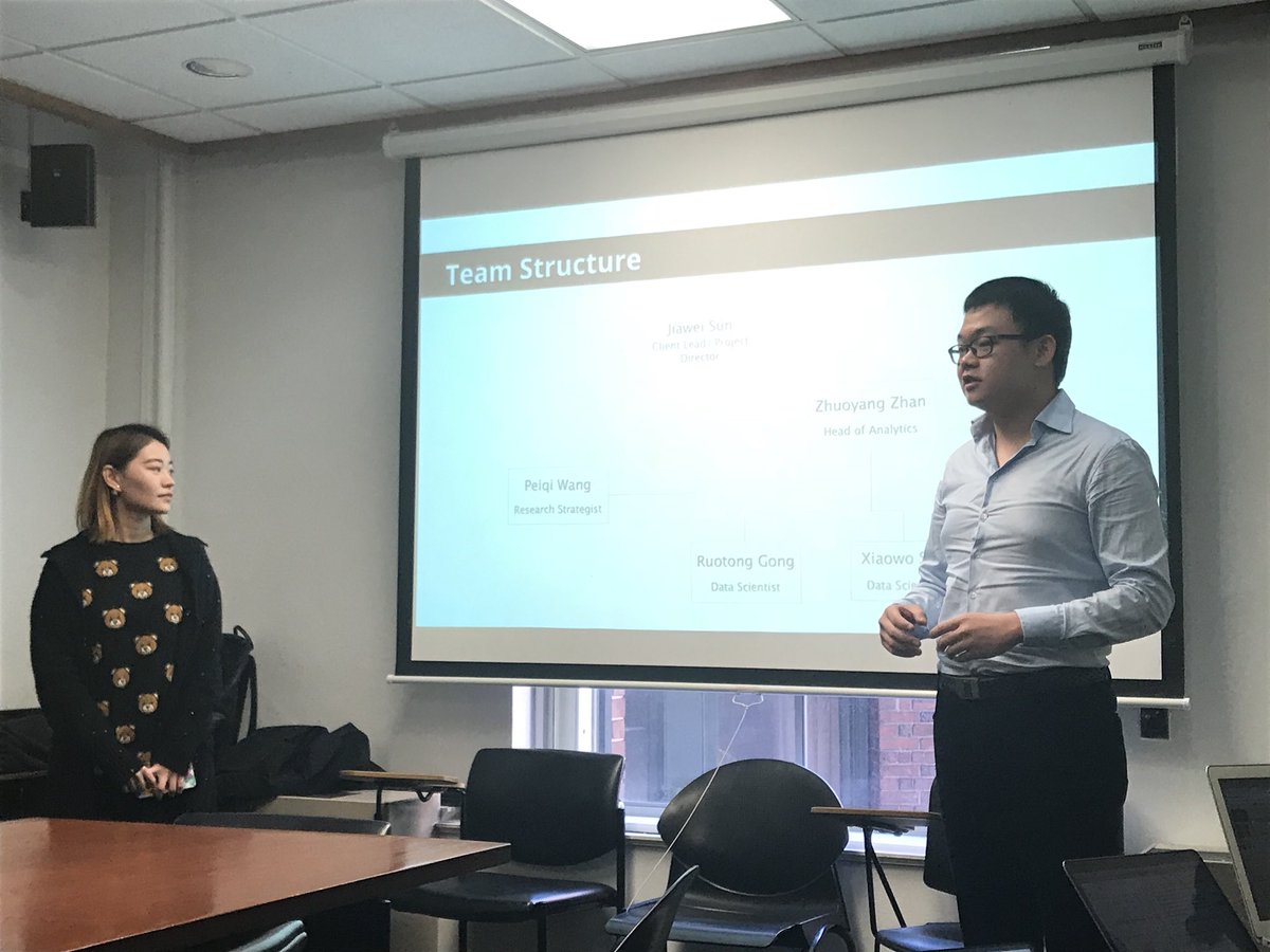 DeelyThomas's tweet photo. @CU_SPS_ApAn Team ‘Data Crunchers’ presenting to @NBCUniversal today. #ApanSprint https://t.co/OZ5ov7oaRn