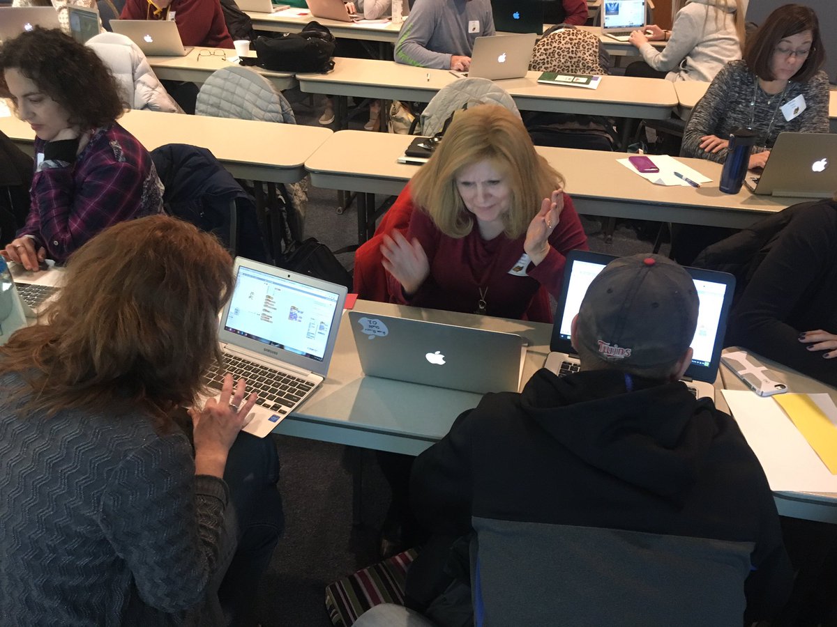 JenJohnson0018's tweet image. AH Elem tech tchrs build code in teams, problem solve, grow as lrnr&apos;s while working in Scratch. #AHschools #scratchmit #GrowthMindset
