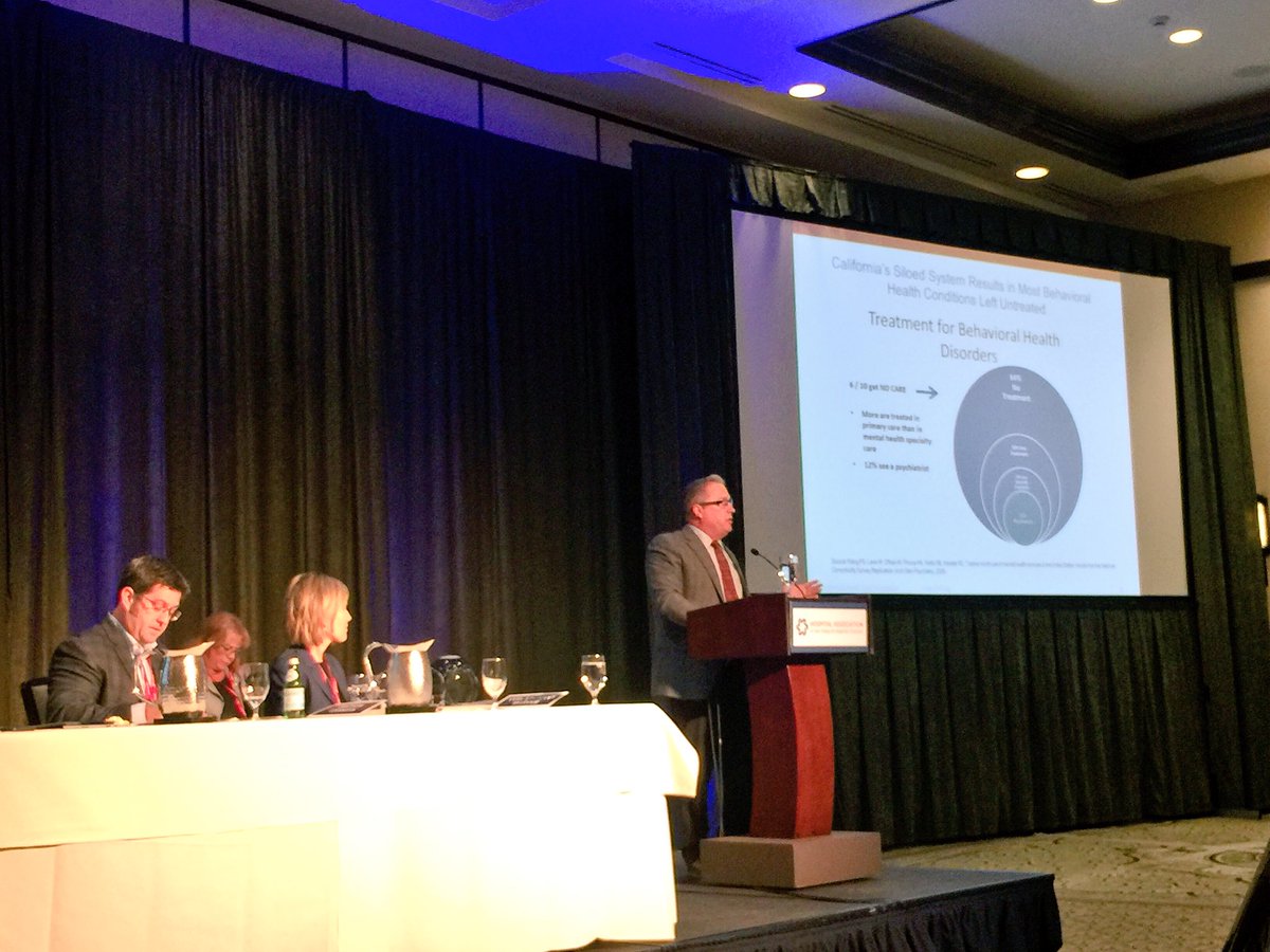 DimitriosHASDIC's tweet photo. โ6 out 10 people receive no care for their behavioral health conditionโ - Peter Currie of @CHCFNews. #HASDIC2017 https://t.co/wj0MaYgWJ0