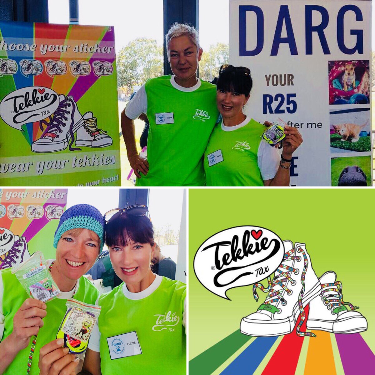 dargdays's tweet image. @dargdays &amp;amp; @TekkieTax are rocking fundraising together at @TheColorRunSA 
Come &amp;amp; support this incredible cause! #runDARGstyle