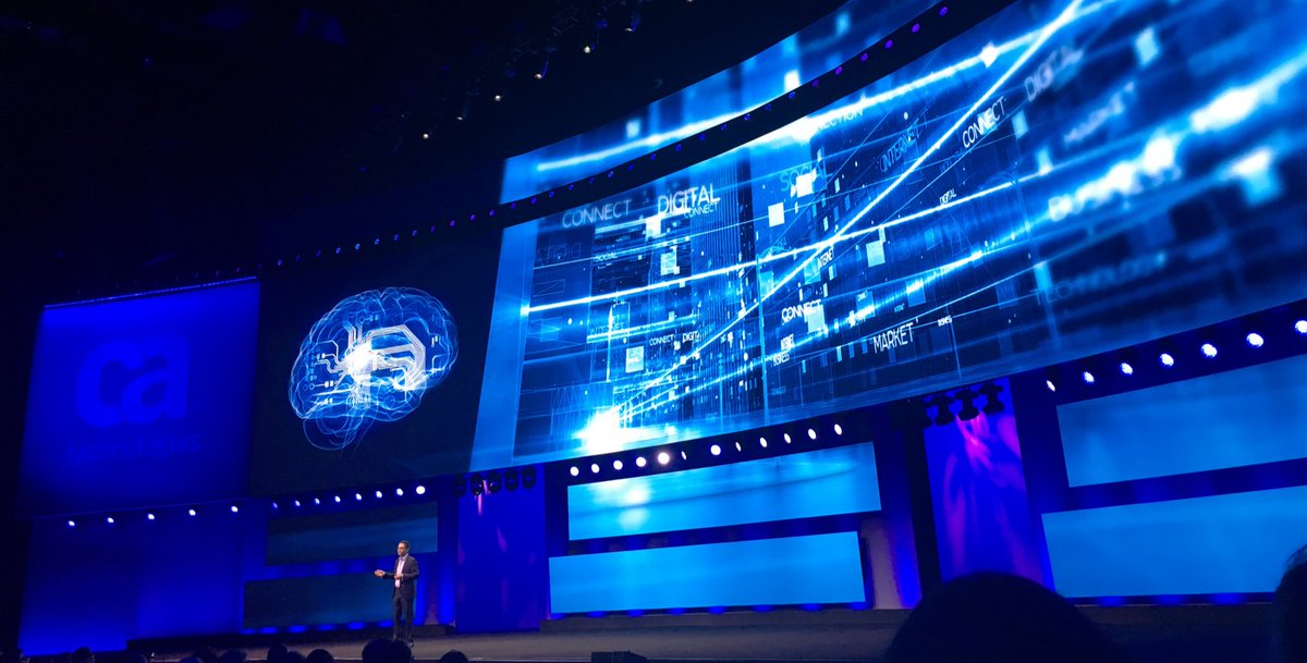 We are transitioning from the digital enterprise to the intelligent enterprise — <a href="/OttoBerkes/">Otto Berkes</a> <a href="/CAinc/">CA Technologies</a> CTO #CaWorld #ai #machinelearning
