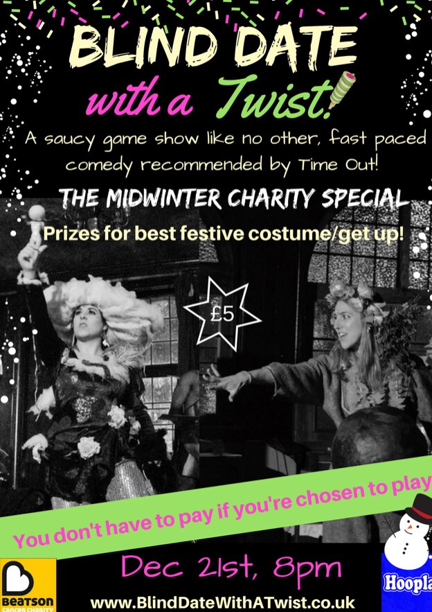 Date for your diary! 21st Dec <a href="/BlindDateTwist/">BlindDateTwist</a> is happening!! #festiveseason click here for more info:  facebook.com/events/1421186…