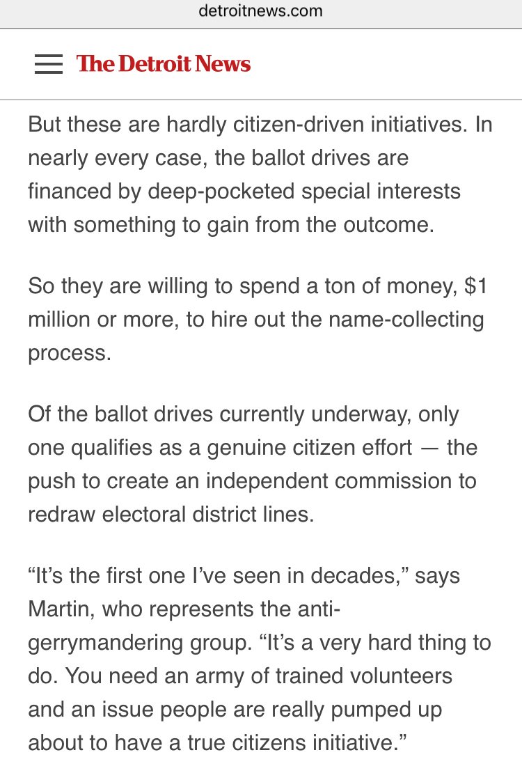 countmivote's tweet photo. We don’t have deep pockets, and we don’t serve a special-interest group. We’re just Michigan voters who want our representatives to actually represent us!  

Read the @detroitnews on @NotPoliticians’ “genuine citizen effort”:  https://t.co/7sOm2Zaf6f https://t.co/axf2Rf39HK