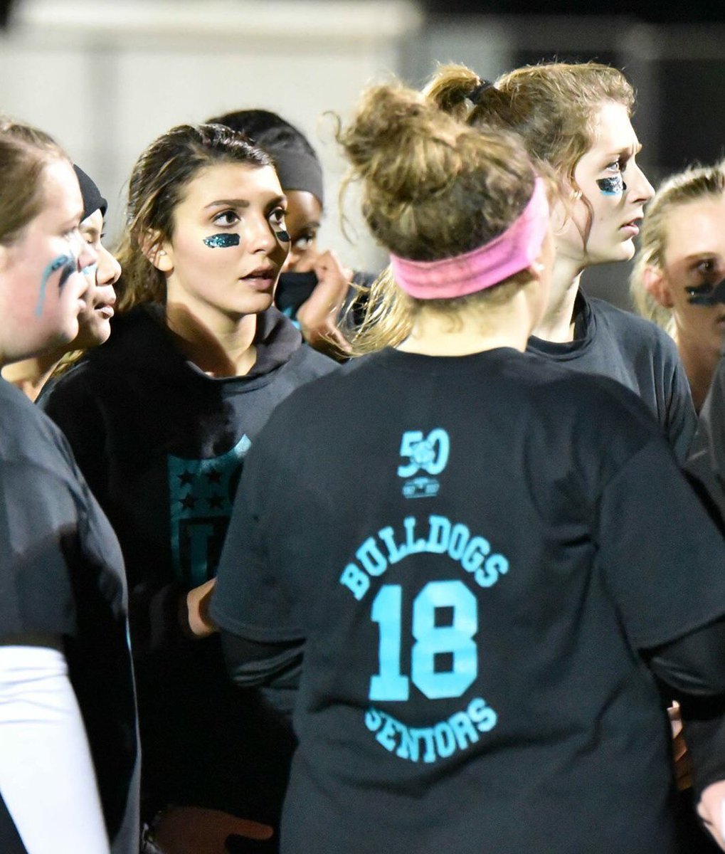 lcacheerleading's tweet image. Just a few pictures of some of our cheerleaders playing their faces off to claim back to back Powder Puff titles for the class of 18