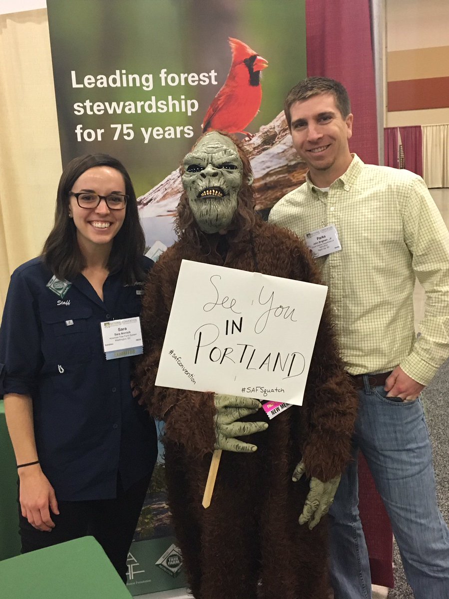 AmForestFndn's tweet photo. Stop by Booth 627 at the #safconvention to visit the Tree Farm team and #safsquatch! https://t.co/zp4GoX6jb7