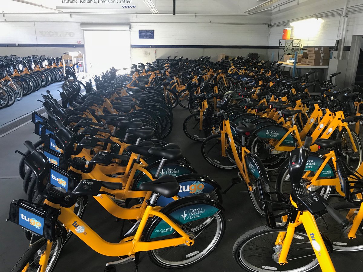 ErickaArrington's tweet photo. @TugoBikeShare is having their launch TOMORROW in Tucson! https://t.co/LTdAuLwNYp