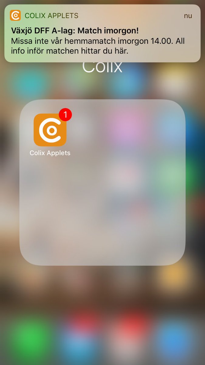 colixsystems's tweet photo. Nu har @VaxjoDFF lanserat sin nya app, byggd på vår plattform, Colix Applets. Vi tackar för förtroendet. https://t.co/n0p3krC6Nb