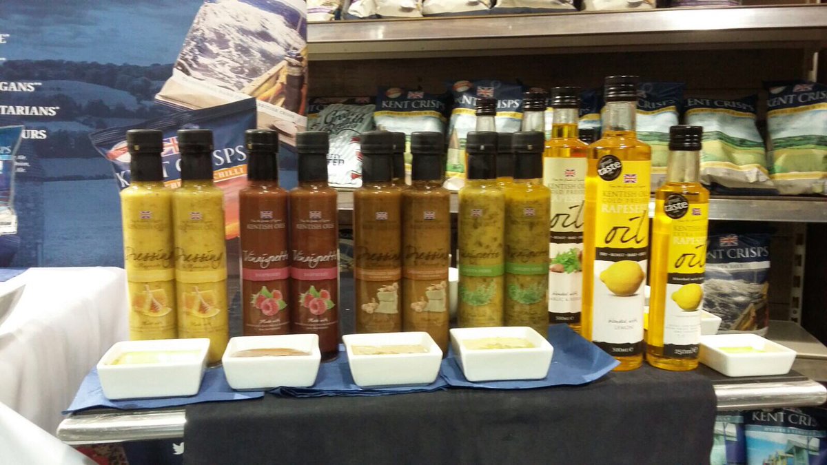 KentishOils's tweet photo. We're sampling our dressings & rapeseed oils @dobbies #Gillingham tonight - if you've not yet tasted them now's your chance! #supportlocal #producedinkent #kentishcondiments #kentishoils https://t.co/qMd7PUwMWB