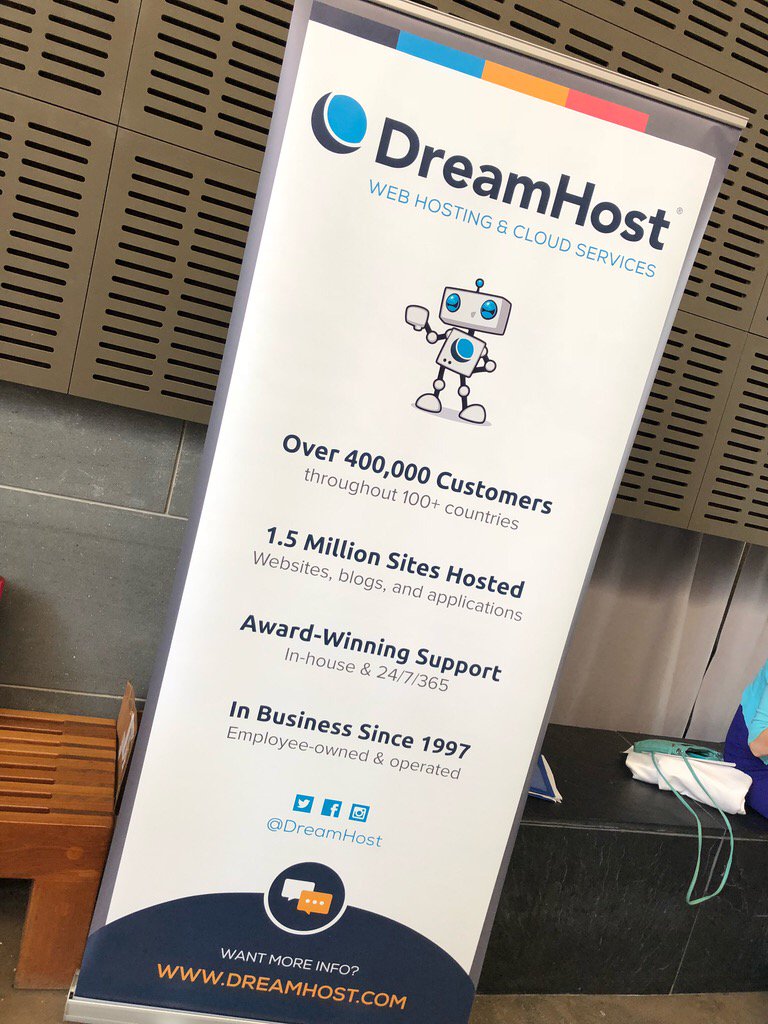 DreamHost's tweet image. Goood morning, #TechweekLA! Be sure to visit us today alongside #NameStudio for all your #domain name needs! @VERISIGN @TechweekInc
