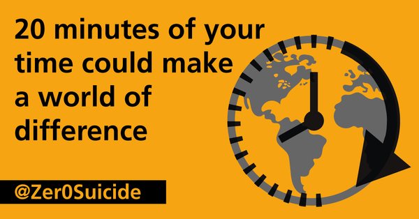 MentalHealthPW's tweet photo. You could SAVE LIVES in just 20 minutes. Take our FREE #SuicidePrevention training and learn how to #SeeSaySignpost https://t.co/POayCwAmPR https://t.co/XG3ichY7IW
